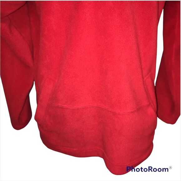 Walt Disney World Mickey Mouse Fleece Hoodie Sz S Red Pockets Unisex - Picture 5 of 12